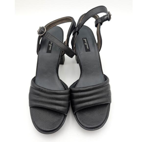 Paul Green Leslie Platform Sandal Ankle Strap Women's Black Size US9/UK7 EU40 - Picture 11 of 13